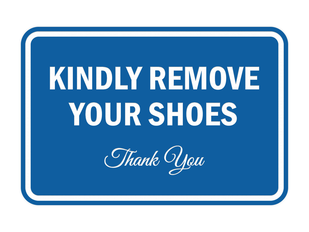 Signs ByLITA Classic Framed Kindly Remove Your Shoes