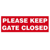 Basic PLEASE KEEP GATE CLOSED Sign