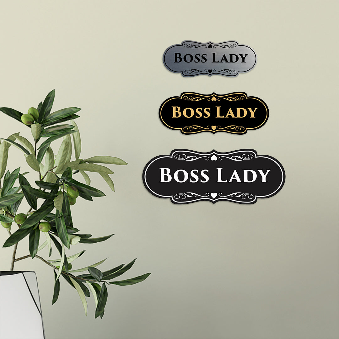 Signs ByLITA Designer Boss Lady Sign