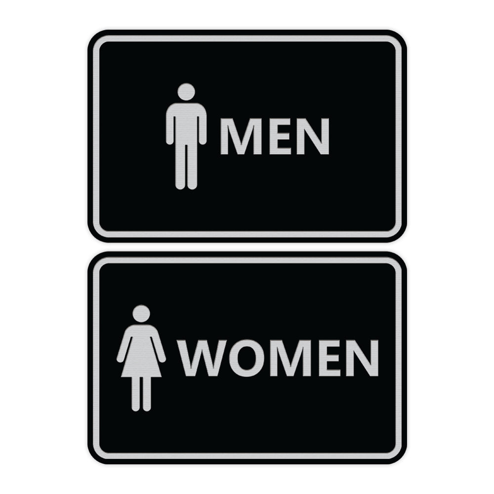 Signs ByLITA Classic Framed Men Women Sign Set