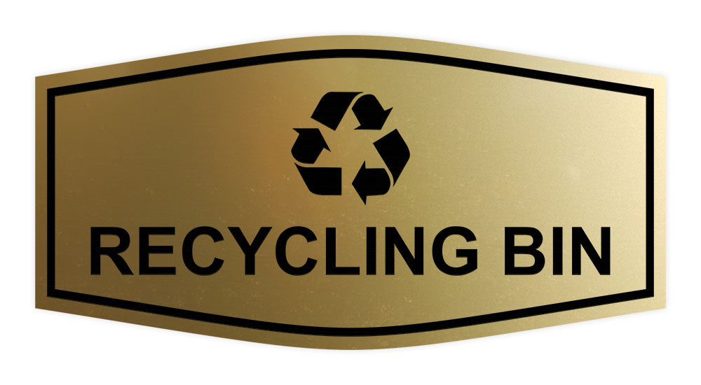 Fancy Recycling bin Wall or Door Sign