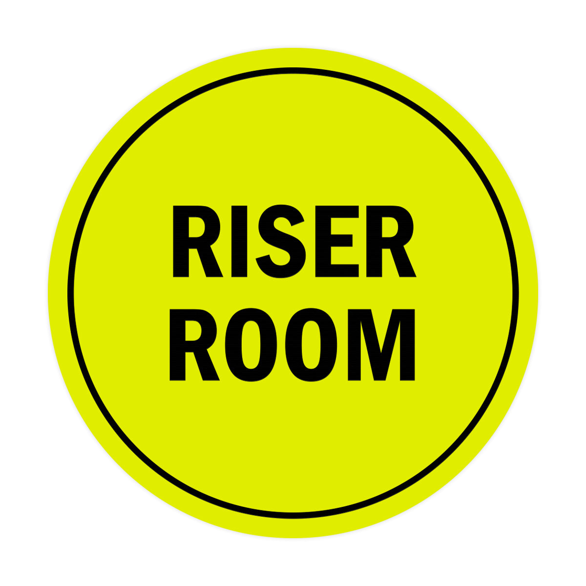 Signs ByLITA Circle Riser Room Sign