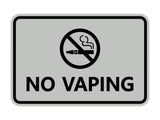 Signs ByLITA Classic Framed No Vaping