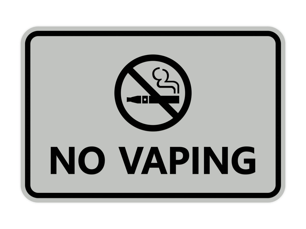 Signs ByLITA Classic Framed No Vaping