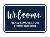 Signs ByLITA Classic Framed Welcome please remove shoes before entering