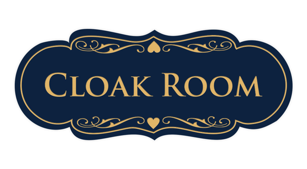 Signs ByLITA Designer Cloak Room Sign