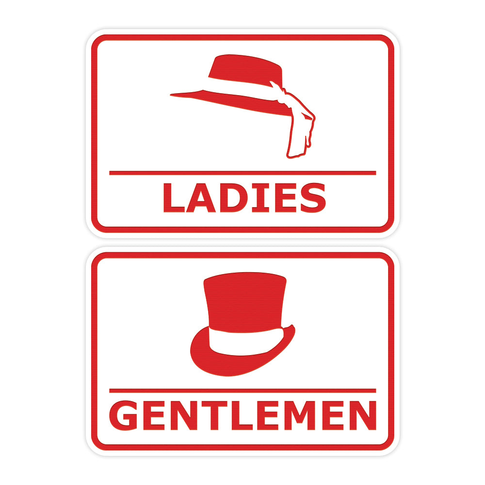 Signs ByLITA Classic Framed Ladies And Gentlemen Sign Set