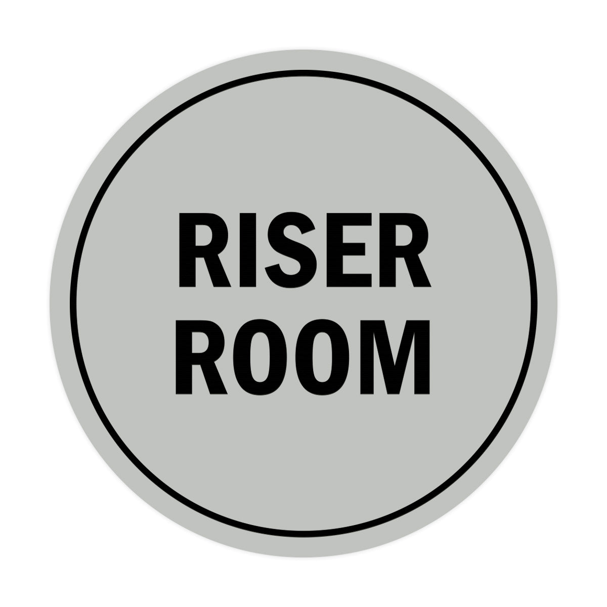 Signs ByLITA Circle Riser Room Sign