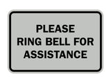 Signs ByLITA Classic Framed Please Ring Bell For Assistance Sign