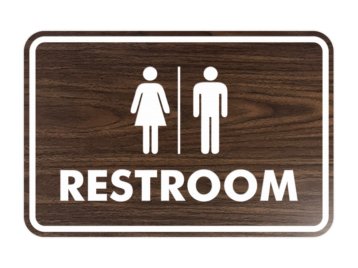 Signs ByLITA Classic All Gender Restroom Sign