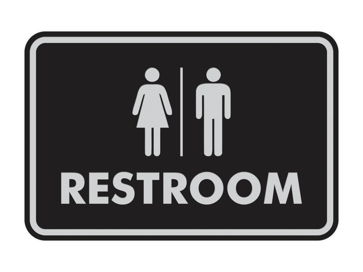 Signs ByLITA Classic All Gender Restroom Sign