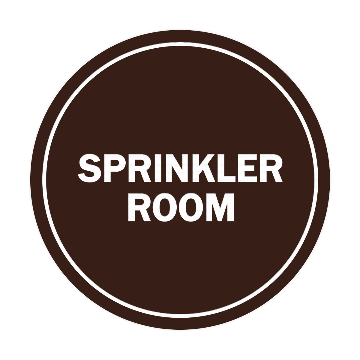 Signs ByLITA Circle Sprinkler Room Sign