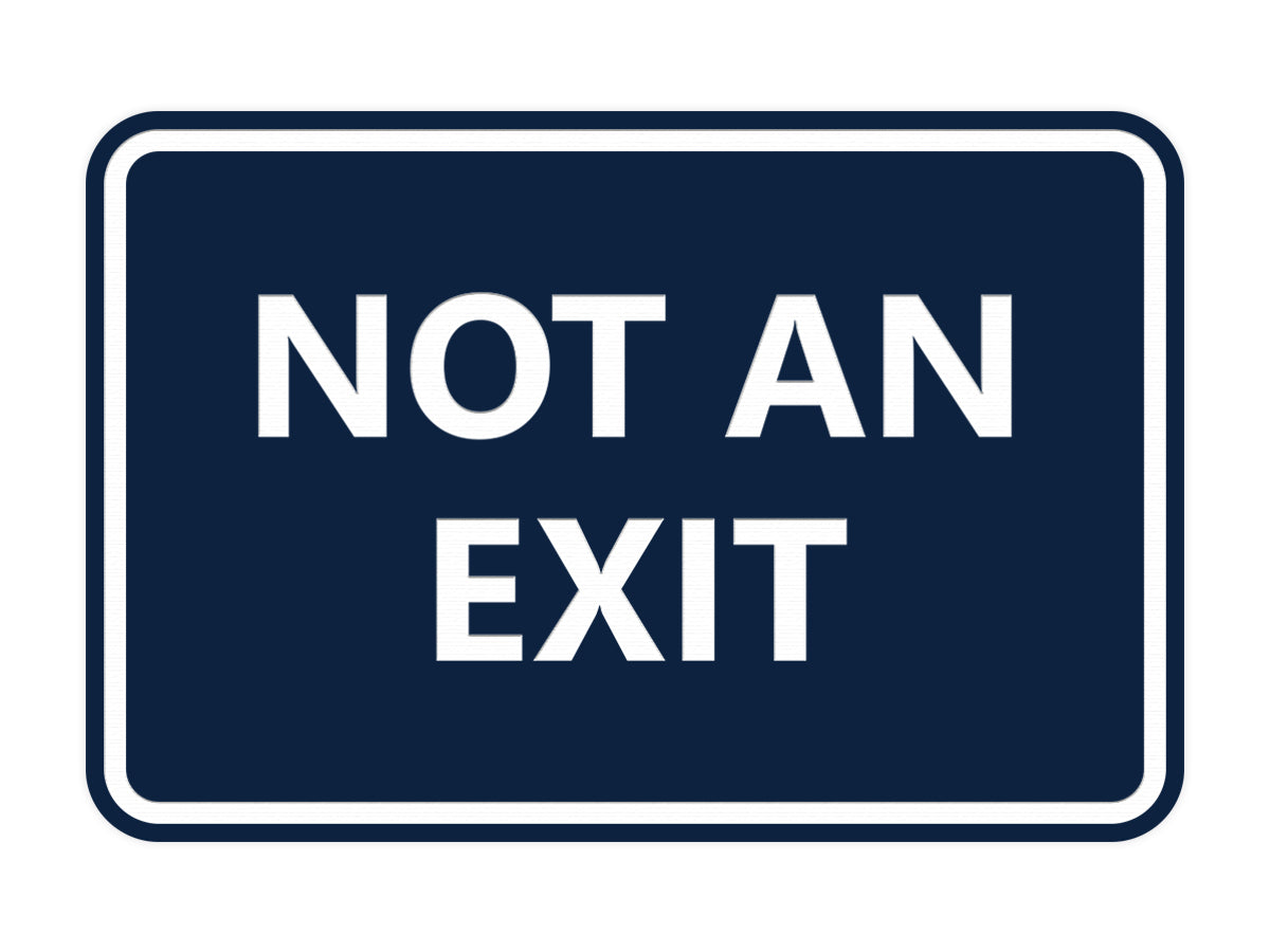 Signs ByLITA Classic Framed Not an Exit Sign