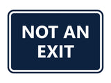 Signs ByLITA Classic Framed Not an Exit Sign