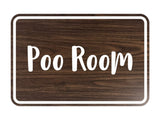Signs ByLITA Classic Framed Poo Room Sign