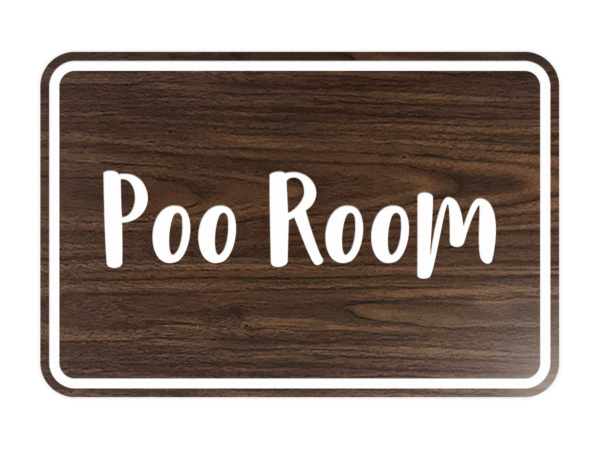 Signs ByLITA Classic Framed Poo Room Sign