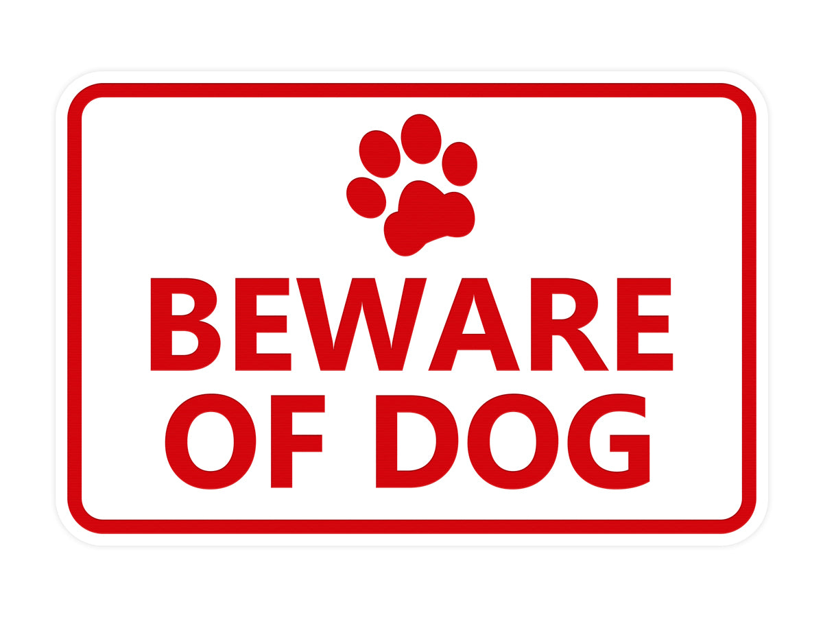 Signs ByLITA Classic Framed Beware of Dog Sign