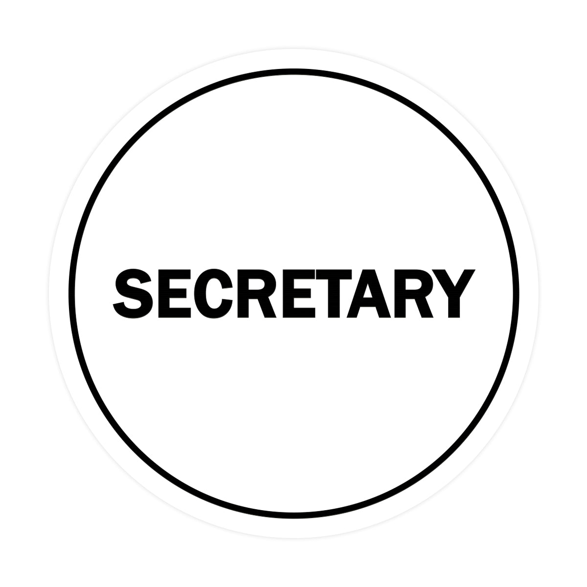 Signs ByLITA Circle Secretary Sign