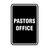 Signs ByLITA Portrait Round Pastors Office Sign