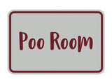 Signs ByLITA Classic Framed Poo Room Sign