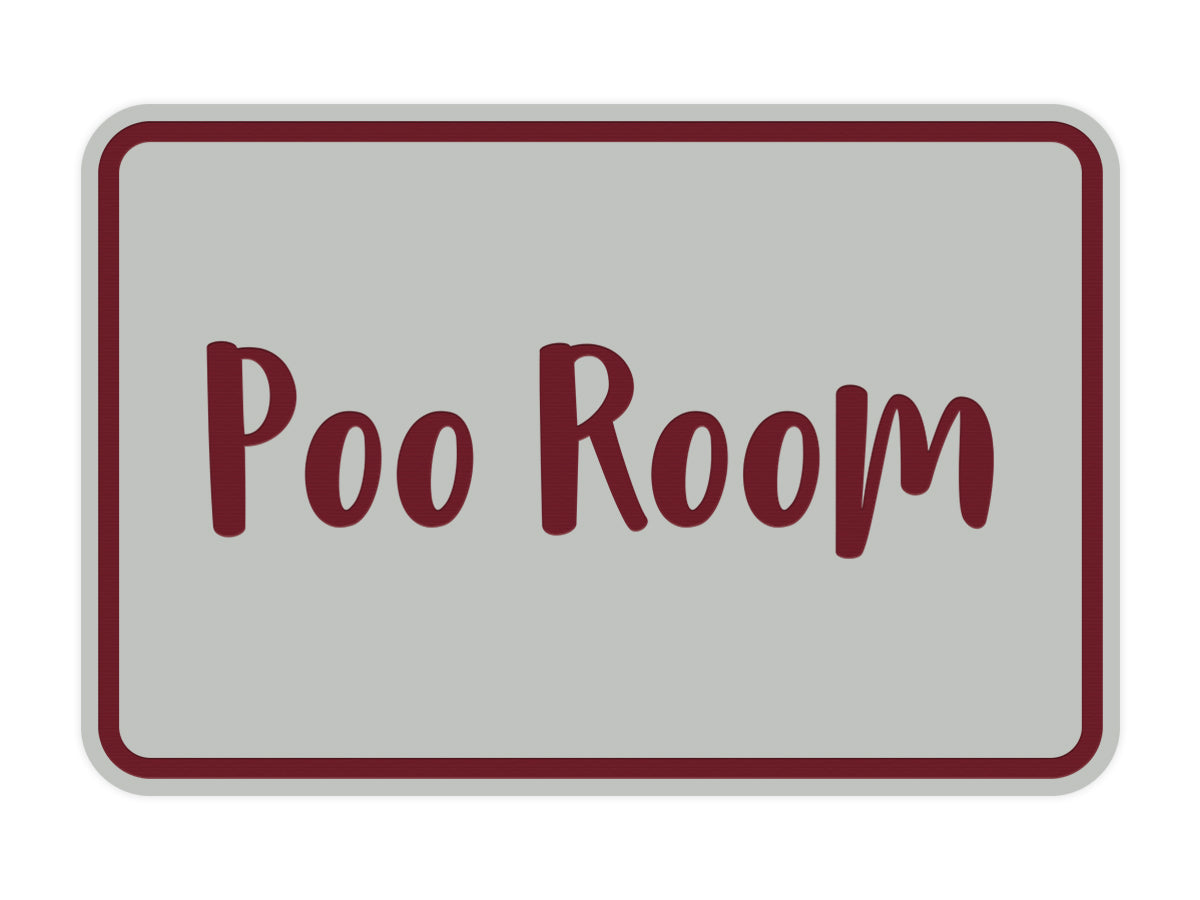 Signs ByLITA Classic Framed Poo Room Sign