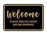 Signs ByLITA Classic Framed Welcome please remove shoes before entering