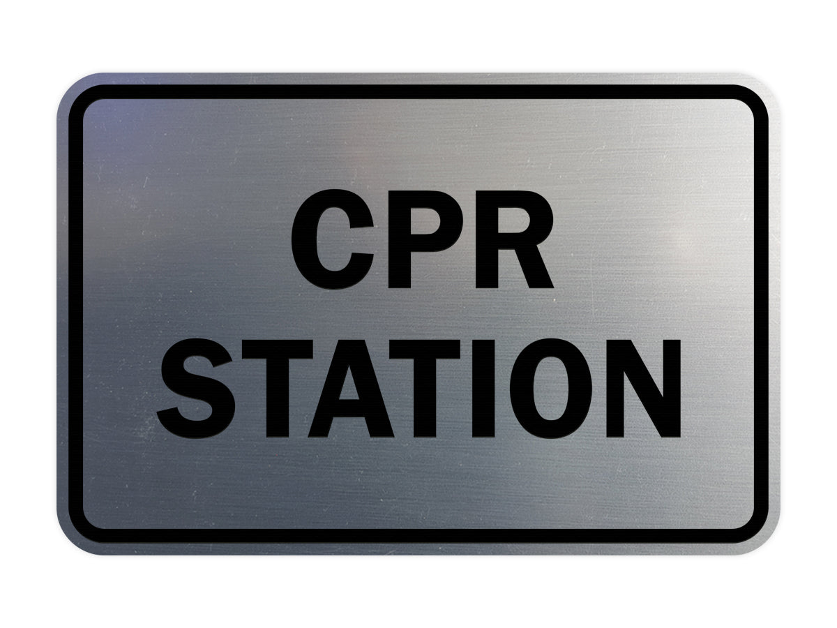 Signs ByLITA Classic CPR Station Sign