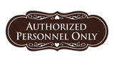 Signs ByLITA Designer Authorized Personnel Only Sign