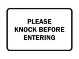 Signs ByLITA Classic Framed Please Knock Before Entering