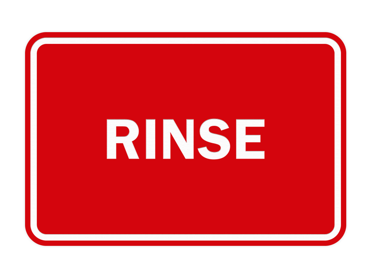 Signs ByLITA Classic Framed Rinse Sign