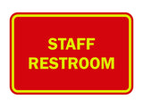 Signs ByLITA Classic Framed Staff Restroom Sign