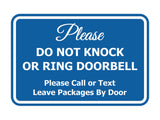 Signs ByLITA Classic Framed DO NOT KNOCK OR RING DOORBELL