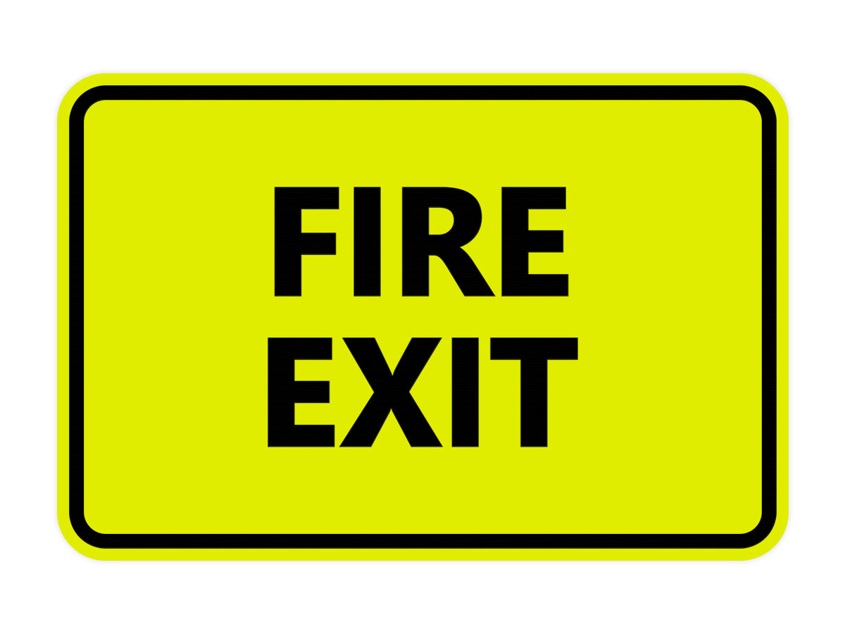 Signs ByLITA Classic Fire Exit Sign