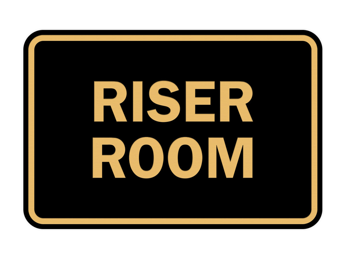 Signs ByLITA Classic Framed Riser Room