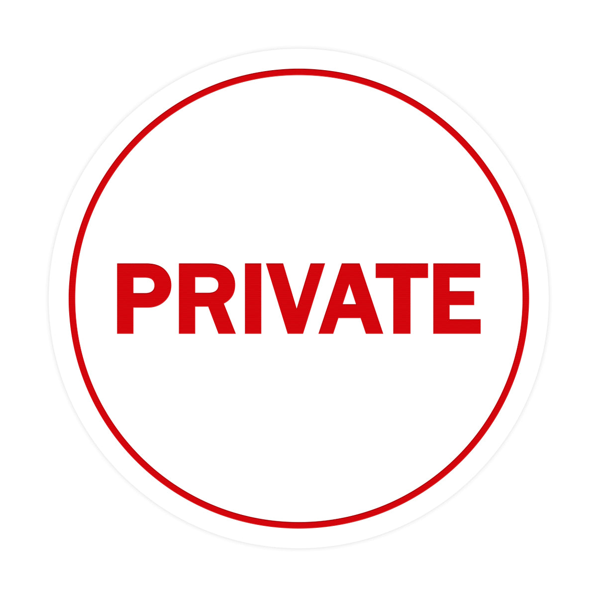 Signs ByLITA Circle Private Sign
