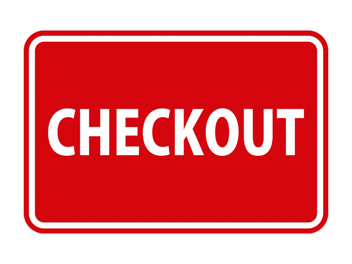 Signs ByLITA Classic Checkout Sign