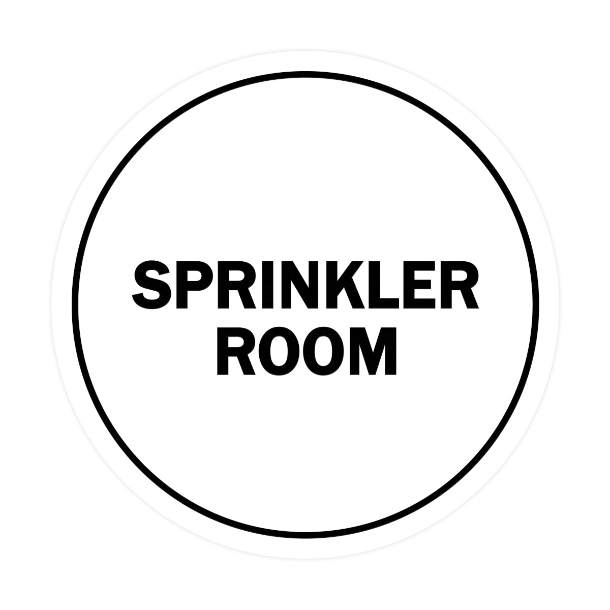Signs ByLITA Circle Sprinkler Room Sign