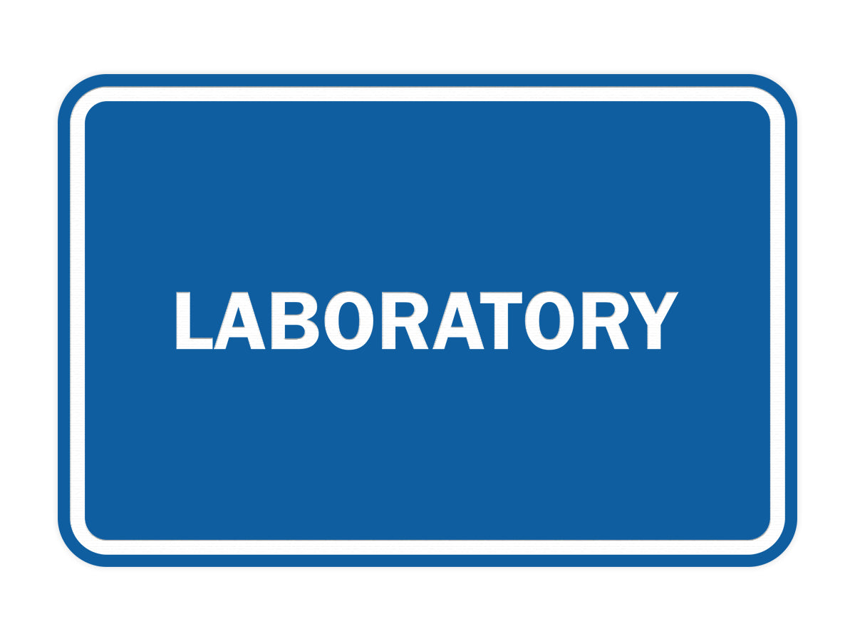 Signs ByLITA Classic Framed Laboratory Sign