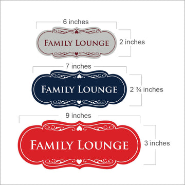 Signs ByLITA Designer Family Lounge Sign