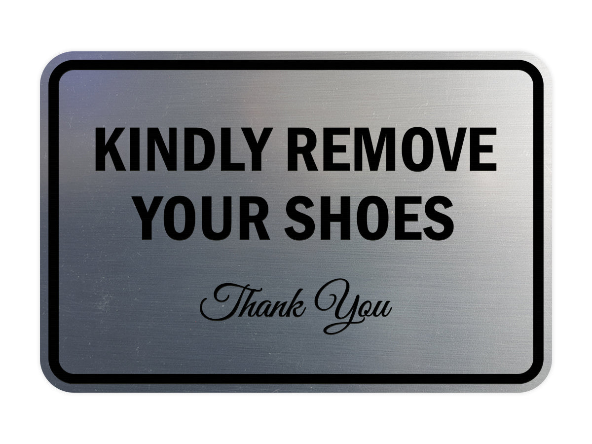 Signs ByLITA Classic Framed Kindly Remove Your Shoes