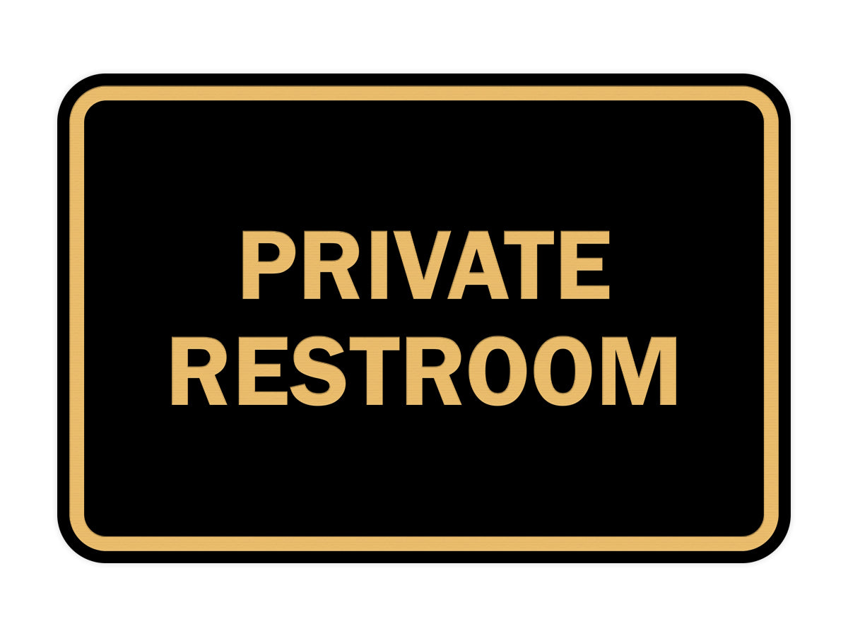 Signs ByLITA Classic Framed Private Restroom Sign