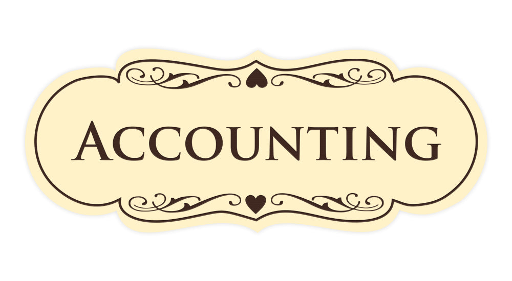 Signs ByLITA Designer Accounting Sign