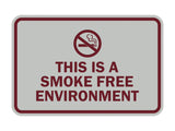 Signs ByLITA Classic Framed This Is A Smoke Free Environment Sign