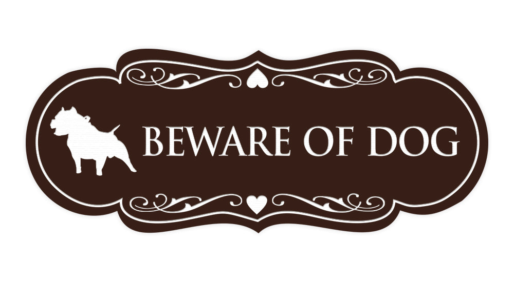 Signs ByLITA Designer Beware of Dog Sign