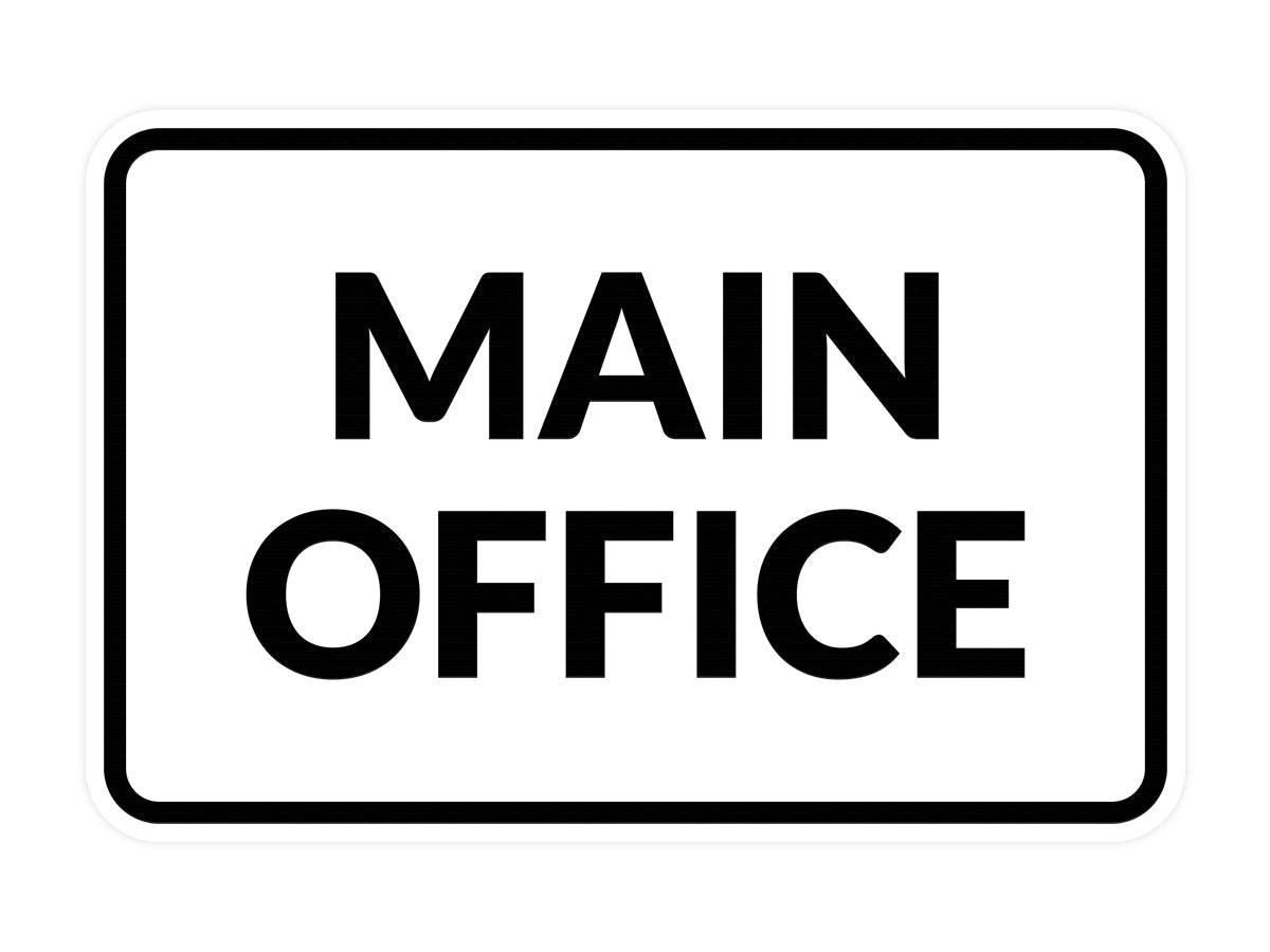 Signs ByLITA Classic Framed Main Office Sign