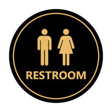 Signs ByLITA Circle Unisex Restroom Sign
