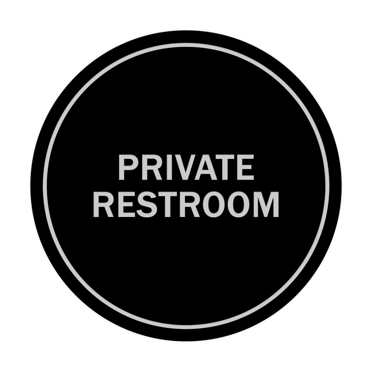 Signs ByLITA Circle Private Restroom Sign