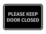 Signs ByLITA Classic Framed Please Keep Door Closed Sign