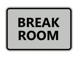 Signs ByLITA Classic Framed Break Room Sign
