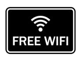 Signs ByLITA Classic Framed Free Wifi Sign